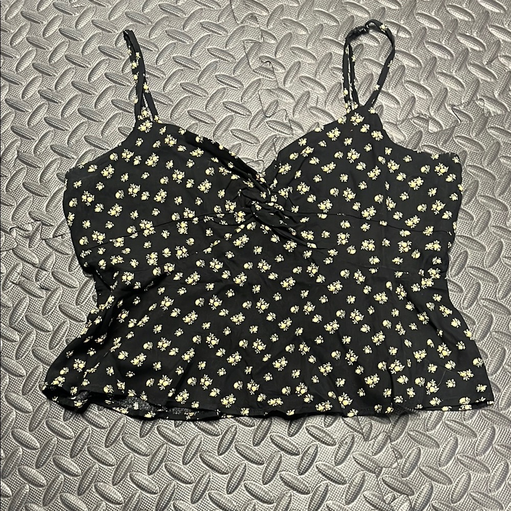 Floral Black Women's Top